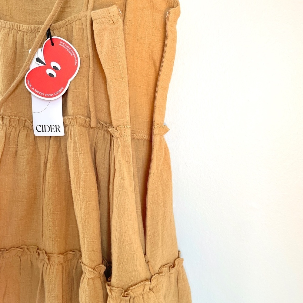 Cider Mustard
tiered dress
boho style
cottage core
summer dress - Picture 4 of 8